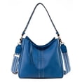 thumbnail image 1 of Bolso Hobo Montana West MWC-128ABLUE de cuero vegano para mujer, 1 of 6