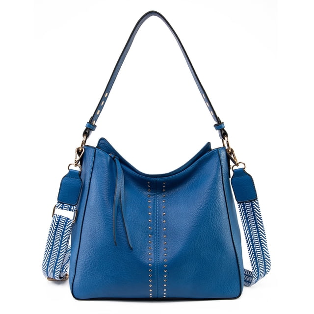 Bolso Hobo Montana West MWC-128ABLUE de cuero vegano para mujer