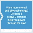 thumbnail image 5 of Life Extension Creatine Acetyl-L-Carnitine Energy Plus, energy support supplement, creatine monohydrate, acetyl-L-carnitine, gluten-free, non-GMO, vegetarian, 30 servings, 5 of 8