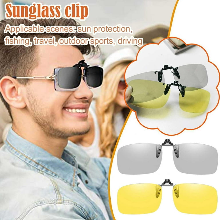Summer Polarized Clip-on Anti-Glare Sunglasses N0H5 