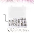 thumbnail image 1 of HINTRMENT 80 Pcs de Clips de Tuyau en Acier Inoxydable pour Bateau Marine, 1 of 8