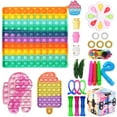 thumbnail image 1 of ITFABS Decompression Toys Kit, Fidget Pad Puzzle Ring Squeezing Toys Set, 1 of 1