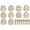 Khaki, variant on 20pcs Easter Unfinished Wood Slices for DIY Painting Crafts, Blank Bunny Egg Wooden Ornaments, Hanging Decor for Spring Easter Party Art Projects and Home Festival Decoration, 2.3*3.1in, Khaki