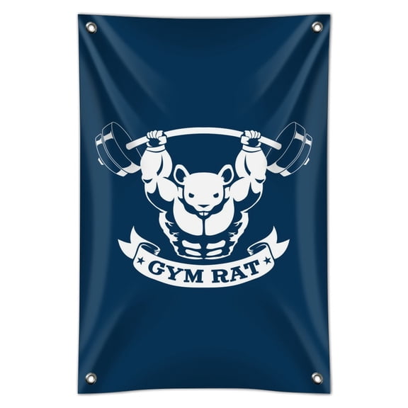 Gym Rat Workout Weight Lifting Home Business Office Sign