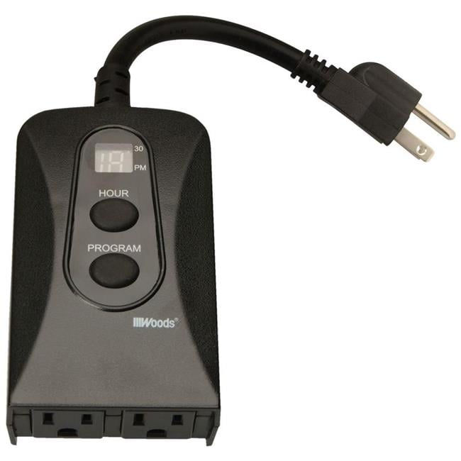 Digital Outdoor Block Heater Timer with Daily Settings 3 Conductoru0026#44;  Black | Walmart Canada