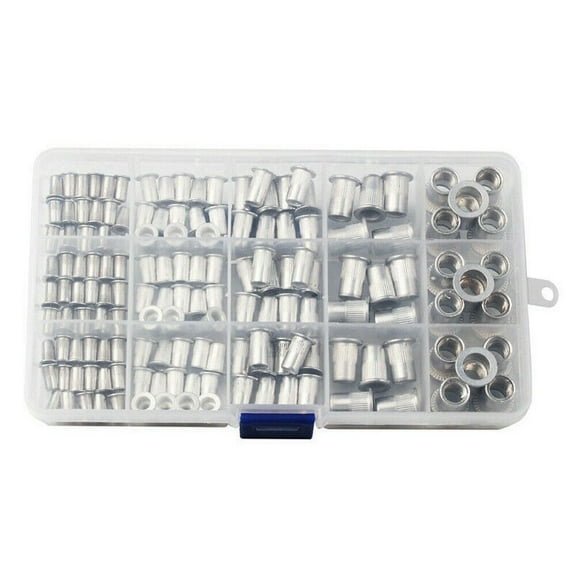 Aluminum Rivet Nut  Kit Metric Rivnut Nutsert Assort M3 M4 M5 M6 M8 Pack 150 pcs