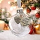 thumbnail image 4 of Adorno Navideño Conmemorativo, Diseño de Bola de Plumas, Mensaje "Un Trocito de Mi Corazón Está En El Cielo", Elegante Cinta Decorativa, Decoración para Árbol de Navidad, Homenaje a Seres Queridos, J, 4 of 4