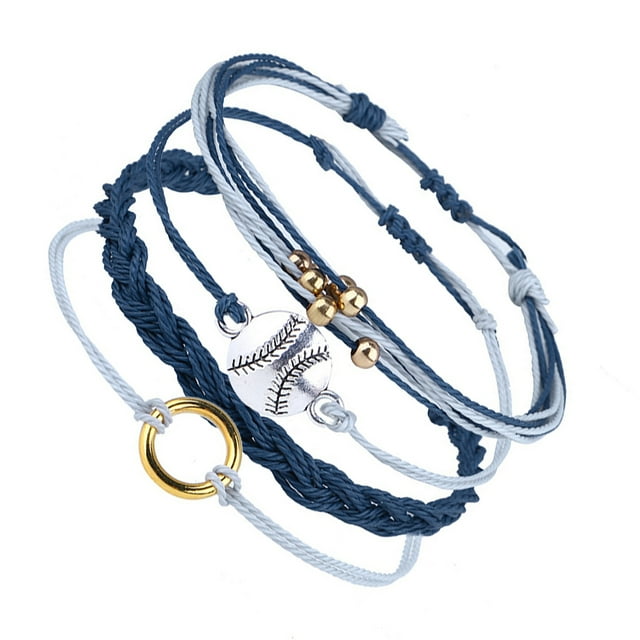 Youkk Rope Chain Knitted Bracelet Exquisite Long-lasting Fine Workmanship Dating Prop Wrist Band Circle Photo Unisex Type 2