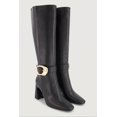 thumbnail image 2 of Women's Buckle Strap Square Toe Knee High Boots, 2 of 6