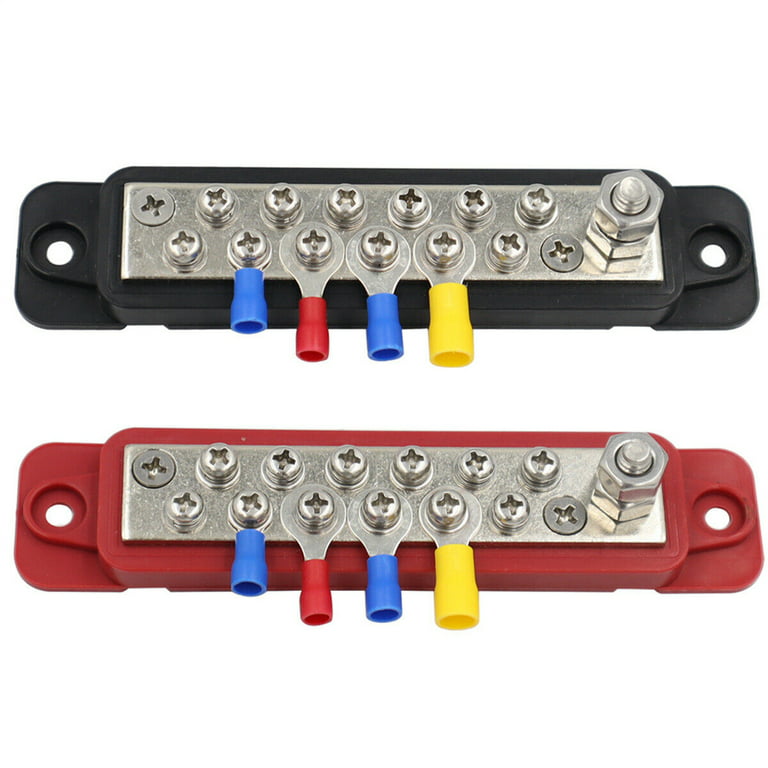 Goodhd 12 Way Bus Bar Power Distribution 12V 150A Rated Terminal Block for  Auto Marine 