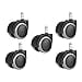 thumbnail image 3 of 2 Inch Office Chair Wheels Heavy Duty Replacement, Mute Rubber Rotating Desk Office Chair Replacement Wheels, Safe for All Floor Protecting Office Chair Caster Wheels 11mm Standard Stem Size Fits 99%, 3 of 4