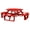 Bright Red, variant on Keystone Amish Co. Poly Composite Octagon Walk-In Table, 54 in., Bright White