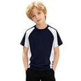thumbnail image 5 of WENXIAOO T-Shirts à Manches Courtes pour Garçons, T-Shirts d'Été pour Enfants à Col Rond, T-Shirts Basiques, Hauts Décontractés, T-Shirts à Blocs de Couleur Tendance, 5 of 5