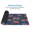 thumbnail image 5 of Disketp Gaming Mouse Pad Fire Truck 1 Pattern Large Mouse Mat Long Extended Desk Pad Non-Slip Rubber Mice Pads Stitched Edges Thin Pad (11.8x31.5 Inch), 5 of 9