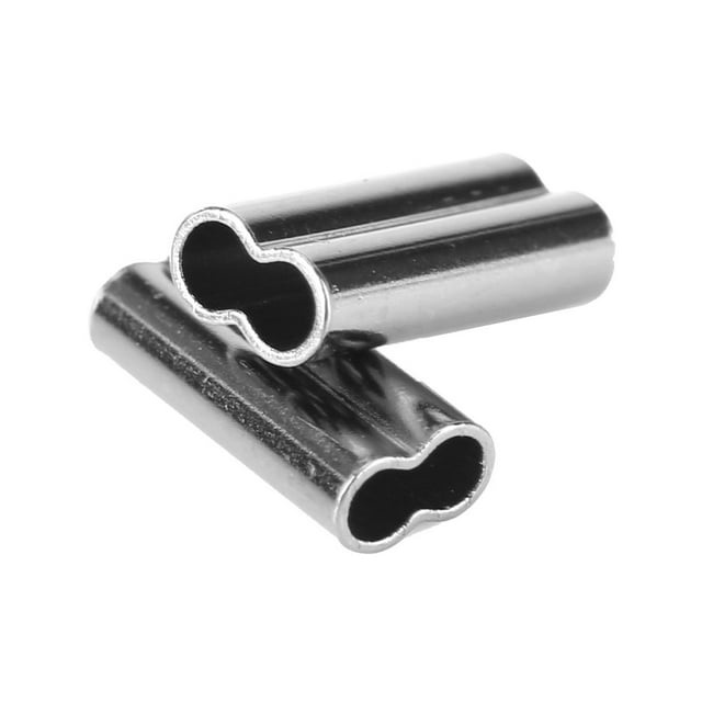 Serrage de Barillet, Kit de Sertissage de Barillet de Fil de Pêche, Mini Tube Double en Cuivre pour Guide de Fil Mono