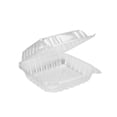 thumbnail image 5 of Dart Solo Dart 8" x 8"x 3" Clear Plastic Hinged Food Take-Out Container 1-Compartment (Pack of 25), 5 of 5