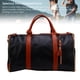 thumbnail image 4 of Bolsas De Prenda Rodantes Para Viajes, Bolsas De Lona De 40 Litros Con Carrito Desmontable, Maleta De Equipaje De Viaje A Prueba De Agua De Cuero PU Para Hombres Mujeres Negocios, 4 of 7