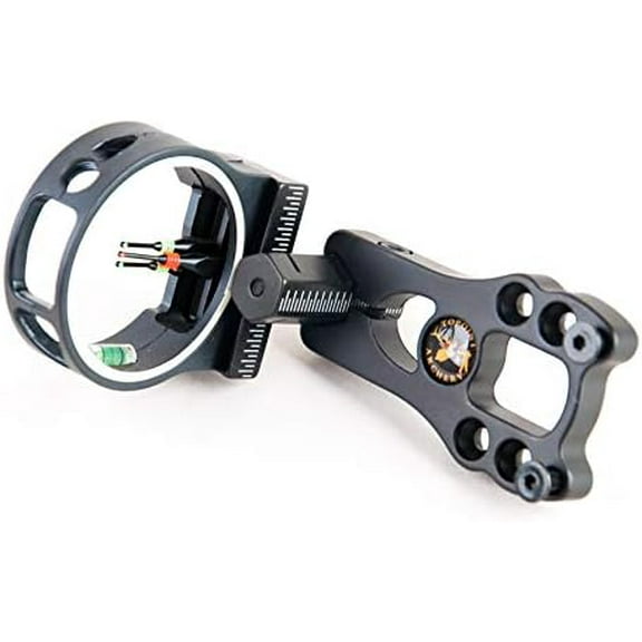 3 Pin Bow Sight - Fiber, Brass Pin, Aluminum Machined - Right and Left Handed$$Other