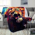 thumbnail image 3 of Colorful Lion,Super Soft Light-Weighted Warm Cosy Fleece Blanket Sofa Throw,For, 3 of 8