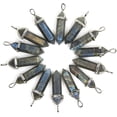 thumbnail image 4 of Natural Labradorite Gemstone Hexagonal Pointed Reiki Chakra Pendant Necklace 18", 4 of 4