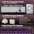 thumbnail image 4 of Restored AULA F99 Pro Wireless Mechanical Keyboard,Hot Swappable Custom Keyboard,RGB Backlit,Pre-lubed Linear Switches,Side Printed PBT Keycaps,2.4GHz/USB-C/BT5.0 Mechanical Gaming Keyboards (Refurbished), 4 of 7