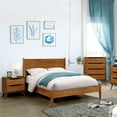 thumbnail image 5 of FOA Belkor 3-Piece Oak Solid Wood Bedroom Set - Queen + Nightstand + Chest, 5 of 10