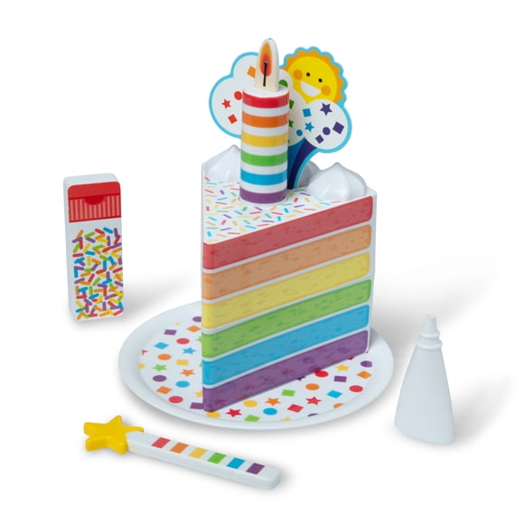Melissa & Doug Boîte-souvenir « Surprise d'anniversaire » et gâteau-jouet en bois (dès 2 ans)