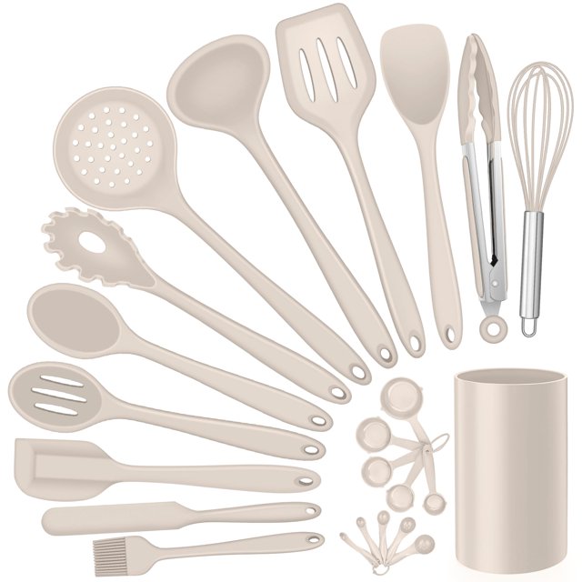 Set de Utensilios de Cocina E-far 23 Piezas de Silicona Resistente al Calor