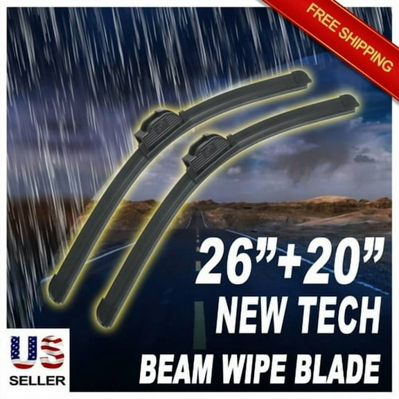 ABLEWIPE 26" 20" Quality All Season Beam Windshield Wiper Blades (Set of 2)