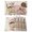 Beige, variant on Bunny Easter Placemats Set of 4, Eggs Spring Floral Grey Plaid Farmhouse Placemats for Dining Table, Place Mats for Kitchen Tabletop, Waterproof Wipeable Dining Table Mats Set