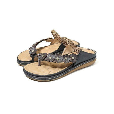 

Lacyhop Womens Comfortable Beach Thong Sandals Casual Flip Flops Walking Shoes