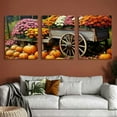thumbnail image 6 of Ullo0ord  Farmhouse Fall Wall Art - Autumn Harvest Scene Canvas Wall Art - Beautiful Pumpkin Fall Scenery - Country Thanksgiving Wall Art for Living Room Bedroom Decor  12x16x3pcs, 6 of 6