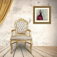 thumbnail image 3 of Wilson, Aimee 26x26 Gold Ornate Wood Framed with Double Matting Museum Art Print Titled - Fuschia Dress II, 3 of 4