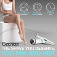 thumbnail image 4 of Afeitadora y recortadora eléctrica personal Cleancut: ES412, recortadora de láminas PS335 para hombres y mujeres, afeitadora inalámbrica recargable para rostro, vello púbico y zonas íntimas. Fabricada, 4 of 4