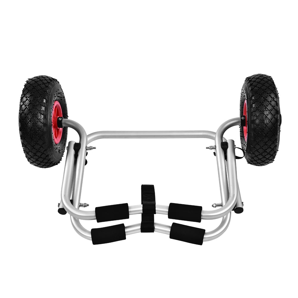 Tebru Aluminium Alloy Kayak Canoe Wheel Dolly Boat Carrier Trolley Cart Transport, Kayak Transport