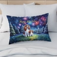 thumbnail image 4 of Happy New Year Cavalier King Charles Spaniel Family Cheer Winter Firework Quilt Pillowcase Dog Lover Gifts Throw Pillow Cover Bed Home Decor - 02025, 4 of 5
