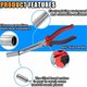 thumbnail image 5 of Abrazadera de línea de alto voltaje tipo manguito para automóvil, conector eléctrico automotriz, abrazadera metálica resistente, portátil, plegable, para taller, diámetro de 10 mm, aislada., 5 of 9