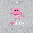 thumbnail image 4 of Inktastic Jellyfish Pink Ocean Creature Girls Baby Dress, 4 of 5