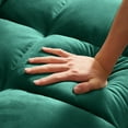 thumbnail image 6 of Anpport 3-in-1 Convertible Sleeper Sofa Bed, Pull-Out Loveseat Couch with Adjustable Back, Velvet Fabric, 55",Green, 6 of 6
