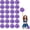 Purple silver, variant on 24 Pcs pom poms Cheer,pom poms Cheerleading with Finger Holes Metallic Foil Cheer Pom Pomsfor Dance, Matches (Black Red Silver)