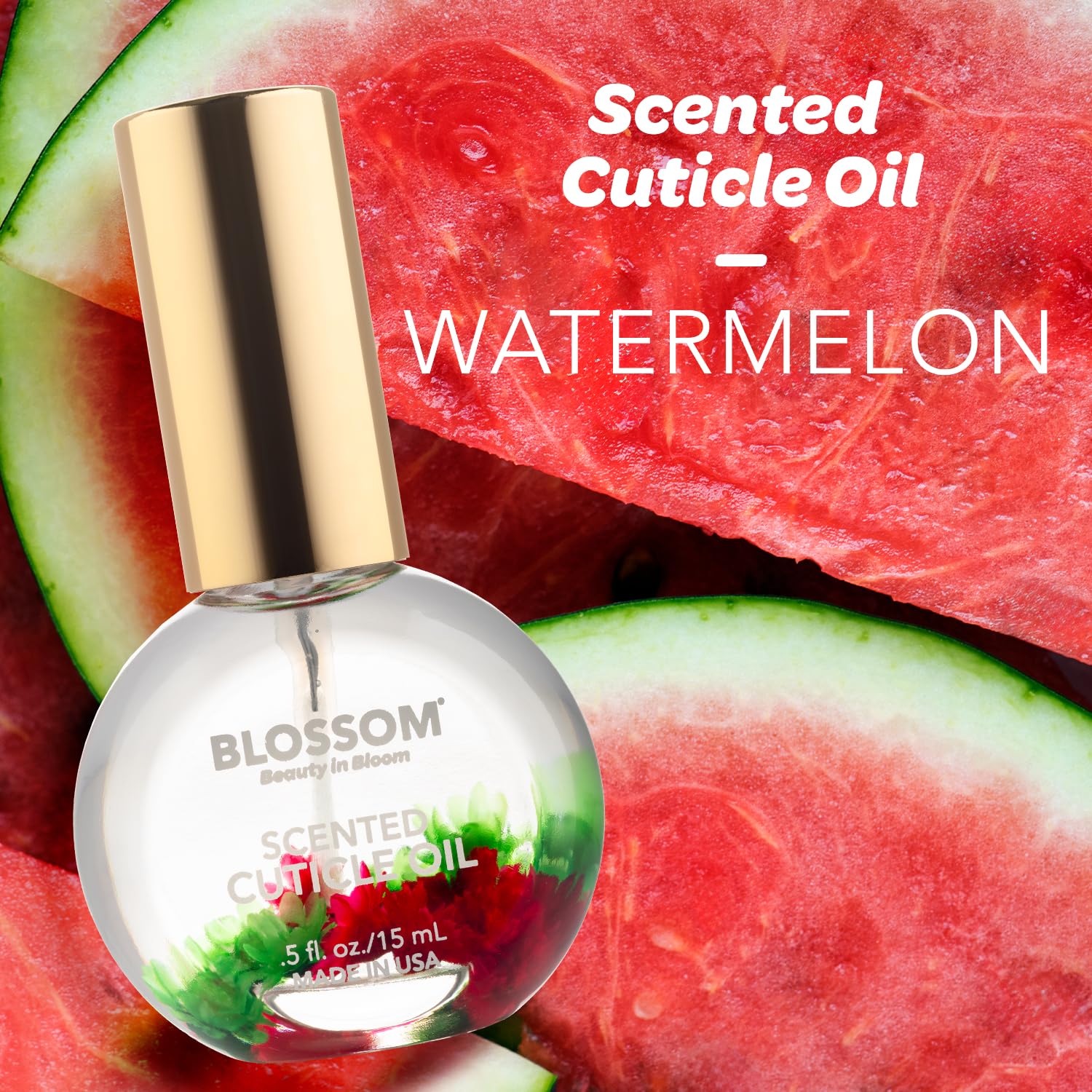 Blossom Watermelon Hydrating Cuticle Oil with Real Flowers photo 2
