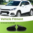 thumbnail image 2 of Reemplazo de tapa de espejo lateral izquierdo y derecho ABS de 1 par en negro brillante para Chevrolet Trax 2024-2025, 2 of 7