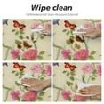 thumbnail image 4 of JEUXUS  Vintage Butterflies Round Tablecloth Thicken Desk Cloth Washable Table Cover Table Cloth for Kitchen Daily Dinning Party Tabletop Decor, 4 of 7