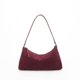 thumbnail image 3 of Bolso de mano de piel de ante de alta calidad para mujer, tipo baguette, estilo retro, con primera capa de piel de vaca mate, tipo bandolera, 3 of 5