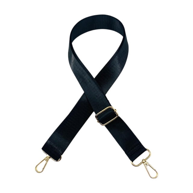 Bolsa de nylon Correa de hombro suministros de bricolaje Cinturón de bolso de versatilidad práctica Negro