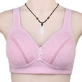 thumbnail image 3 of Aayomet Bralettes for Women With Support Comfortable Wire Back Hook Closure Plus Size (Rose Gold, 44), 3 of 4