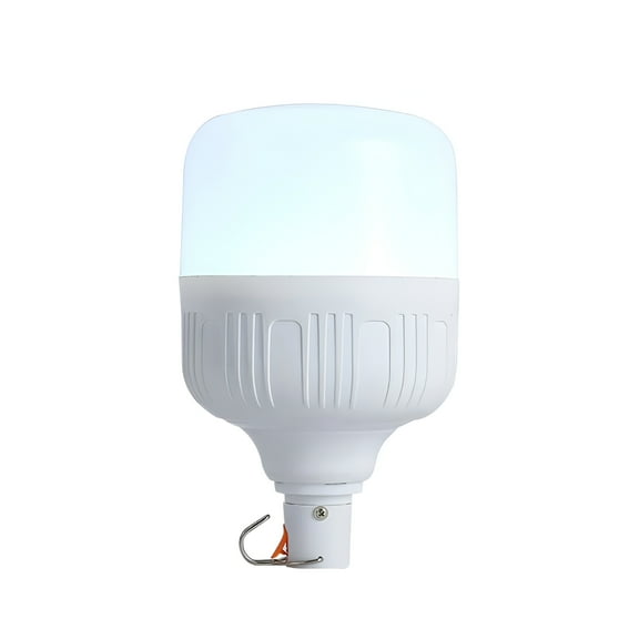 HIBIBUD 80W Emergency Light Bulb with 1200mAh Battery USB Rechargeable Smart Bulbs 3 Dimmable Brightness Hook Up Camping Light Portable Light Bulb for Indoor Outdoor