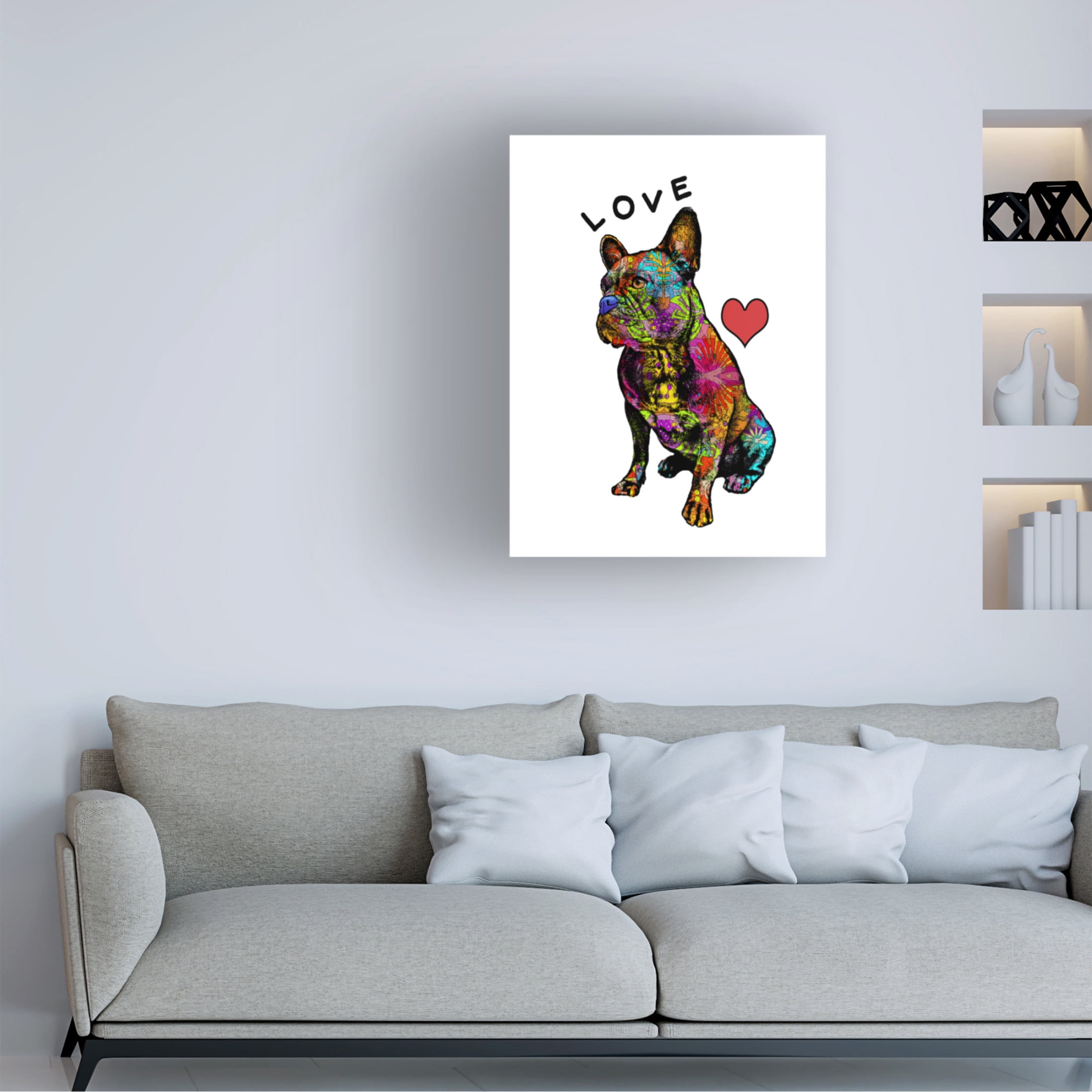 Canvas Wall Art - Dean Russo 'Love French' Wall Art for Living Room, Bedroom, or Office Décor by Trademark Fine Art - 24 x 32 Inches