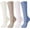 MIX Color#1, variant on 4Pairs Thigh Knee High Fuzzy Socks Women Warm Long Winter Sock