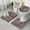 Leopard Print Pattern, variant on Leopard Pattern Purple Bathroom Rugs Sets 3 Piece,Toilet Cover Set,Absorbent Non Slip Bathroom Mats Sets with U-Shaped Contour Rug Toilet Rug Set